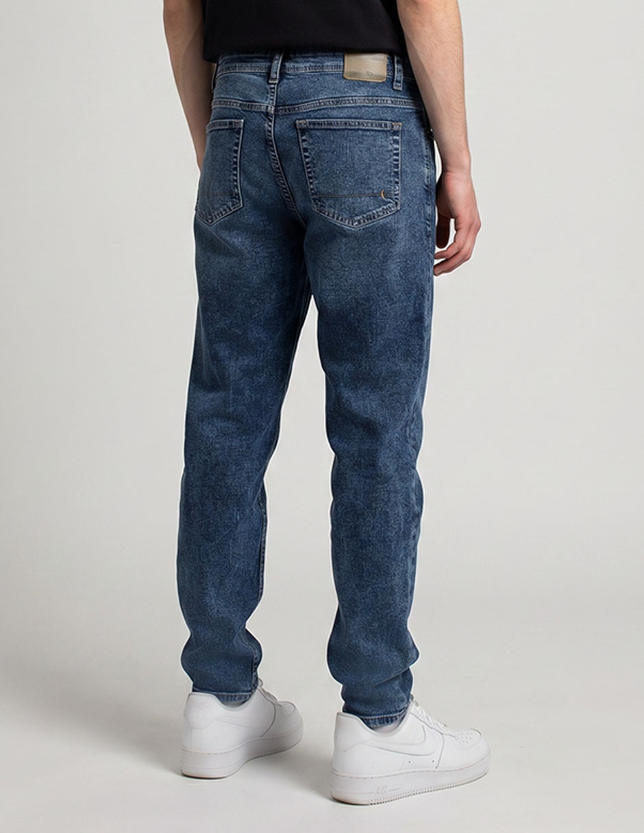 Jeans carrot lavado acid wash para hombre 2