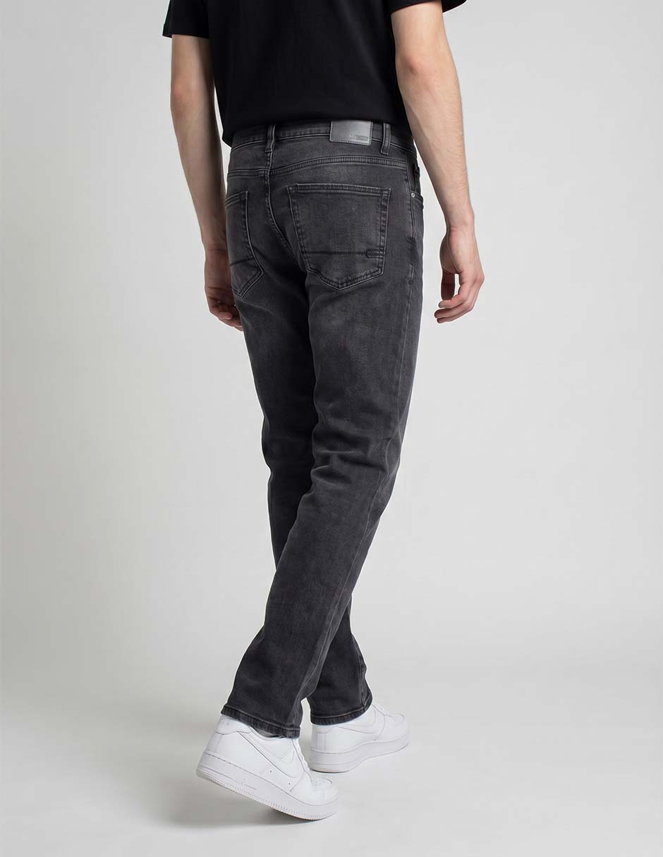 Jeans skinny lavado obscuro para hombre 2