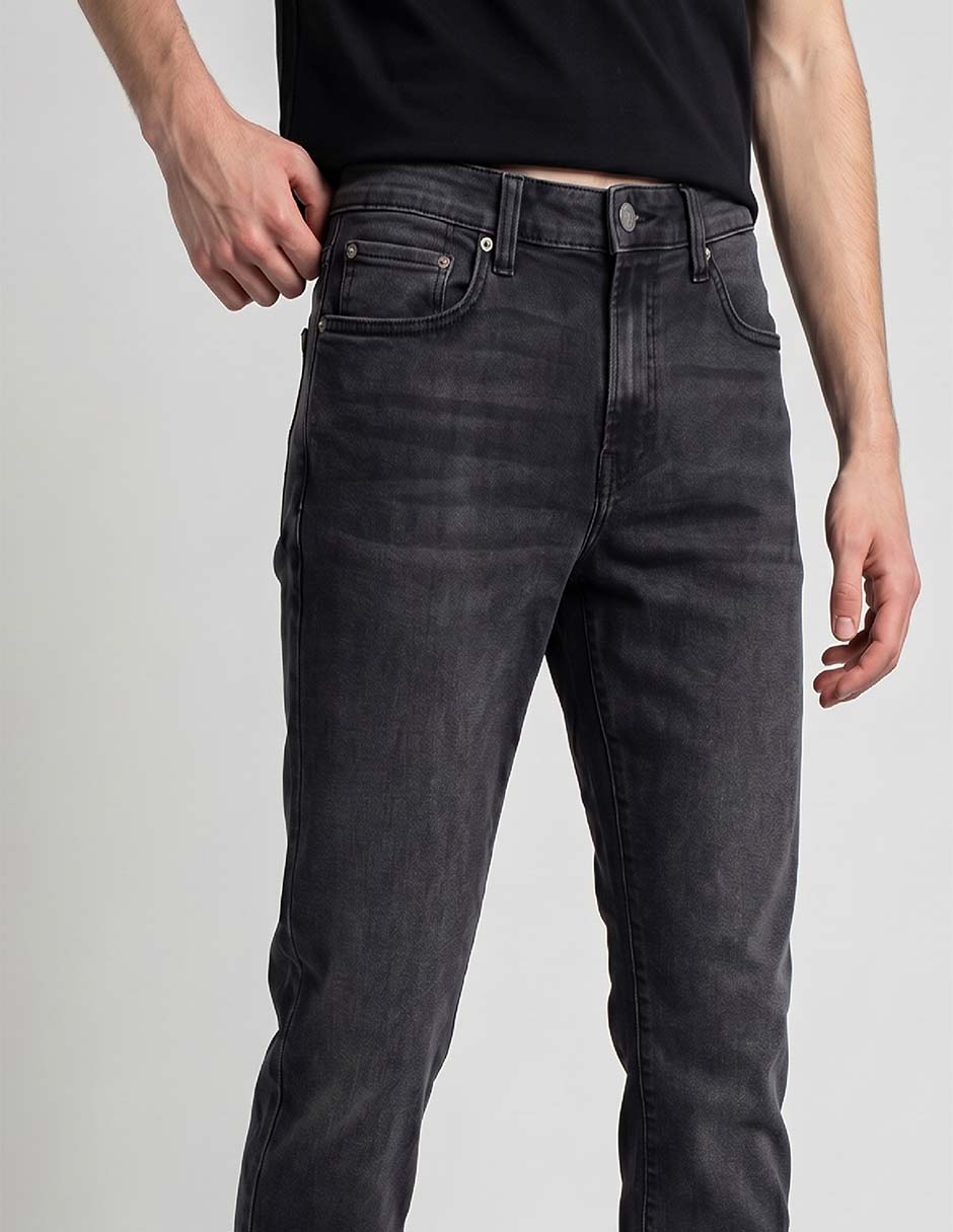 Jeans skinny lavado obscuro para hombre 3