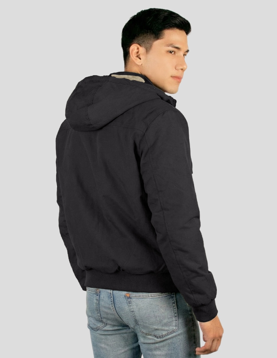 Chamarra casual aéropostale chamarra doble vista no de poliéster reversible para hombre