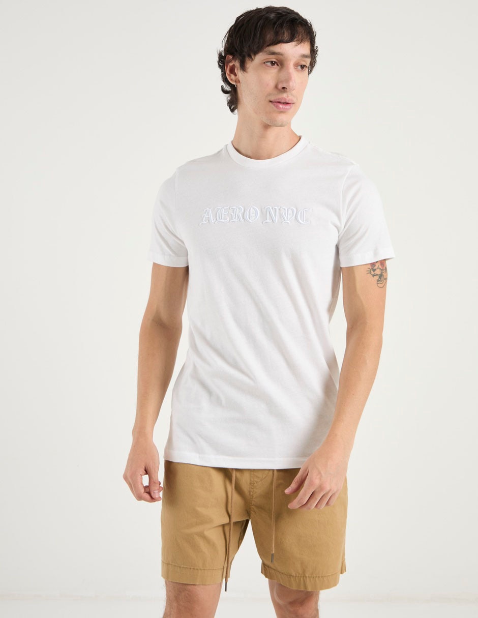 Playera aéropostale cuello redondo para hombre