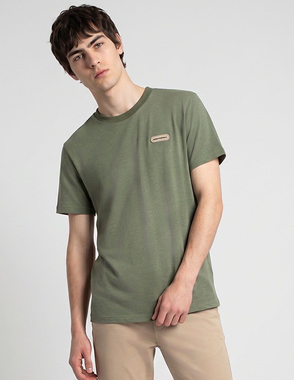 Playera cuello redondo para hombre