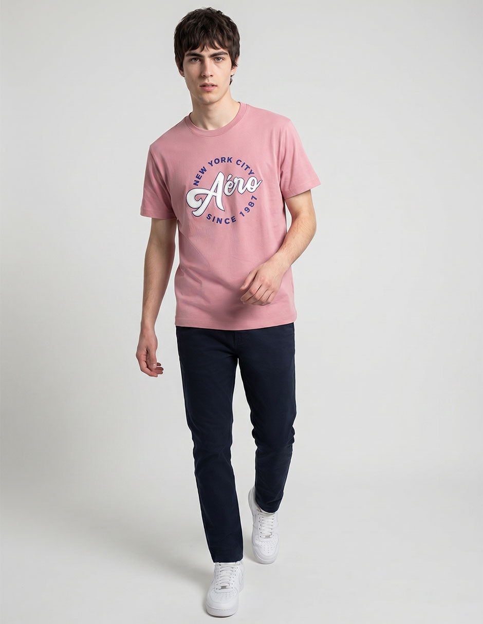 Playera cuello redondo para hombre