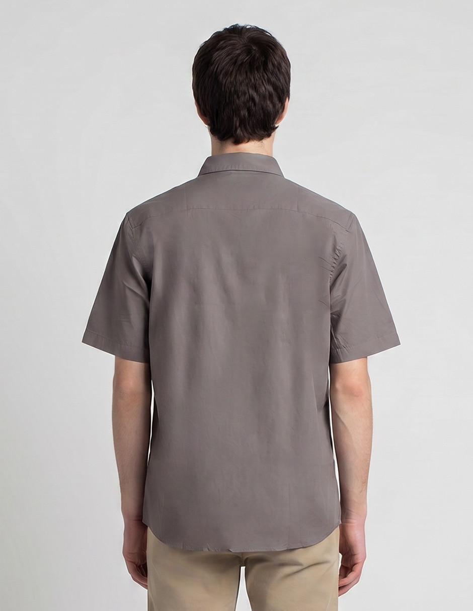 Camisa casual de algodón manga corta para hombre 3