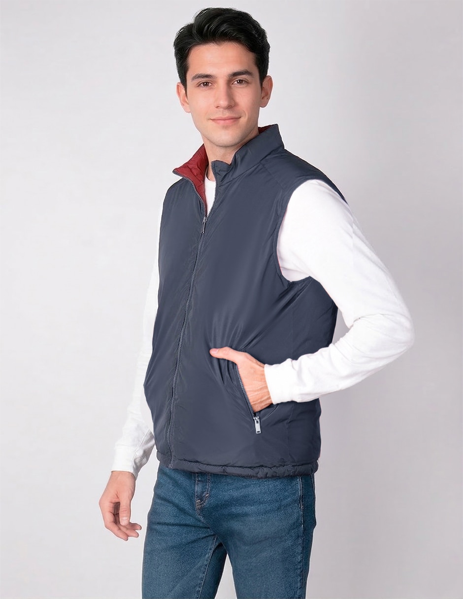 Chaleco aéropostale no poliéster reversible para hombre