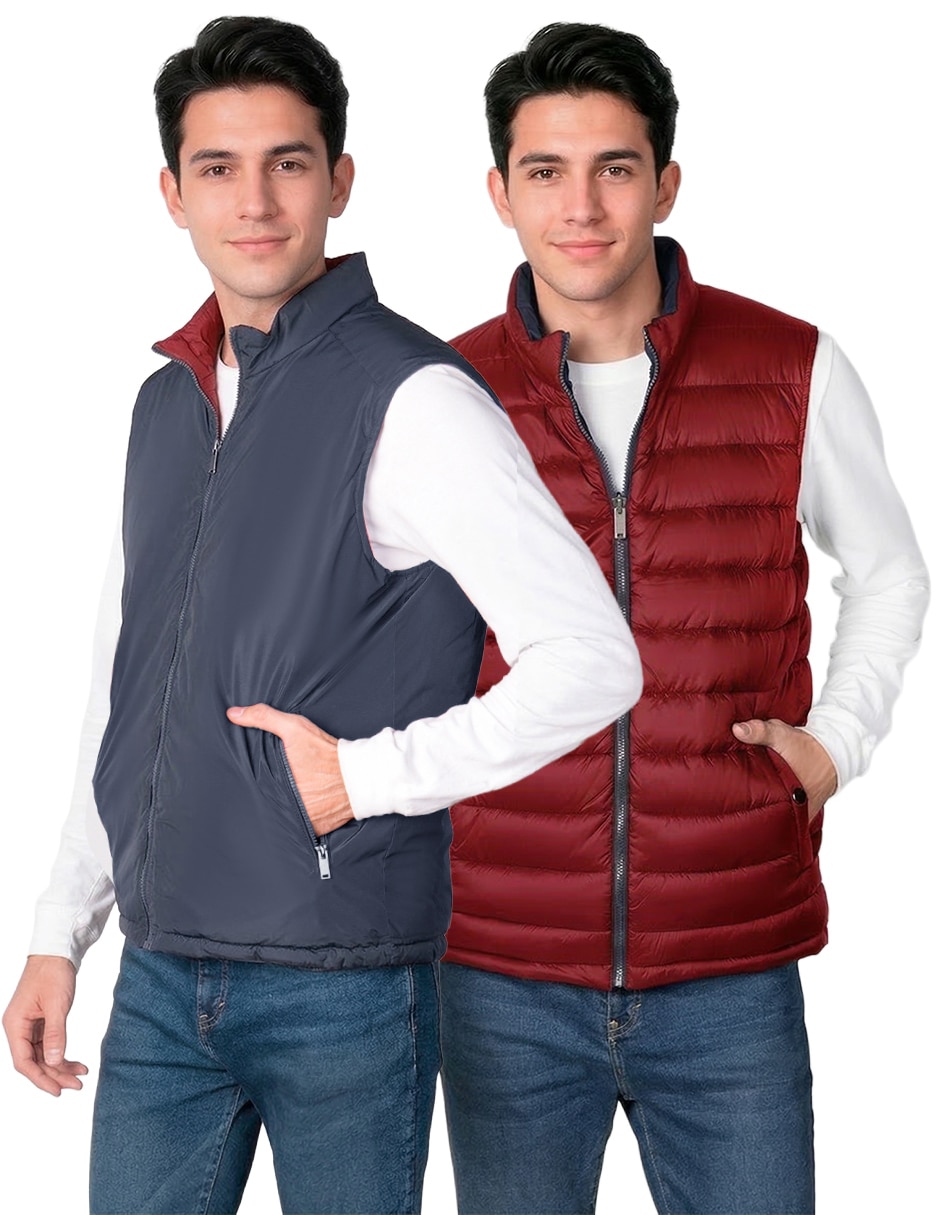 Chaleco aéropostale no poliéster reversible para hombre