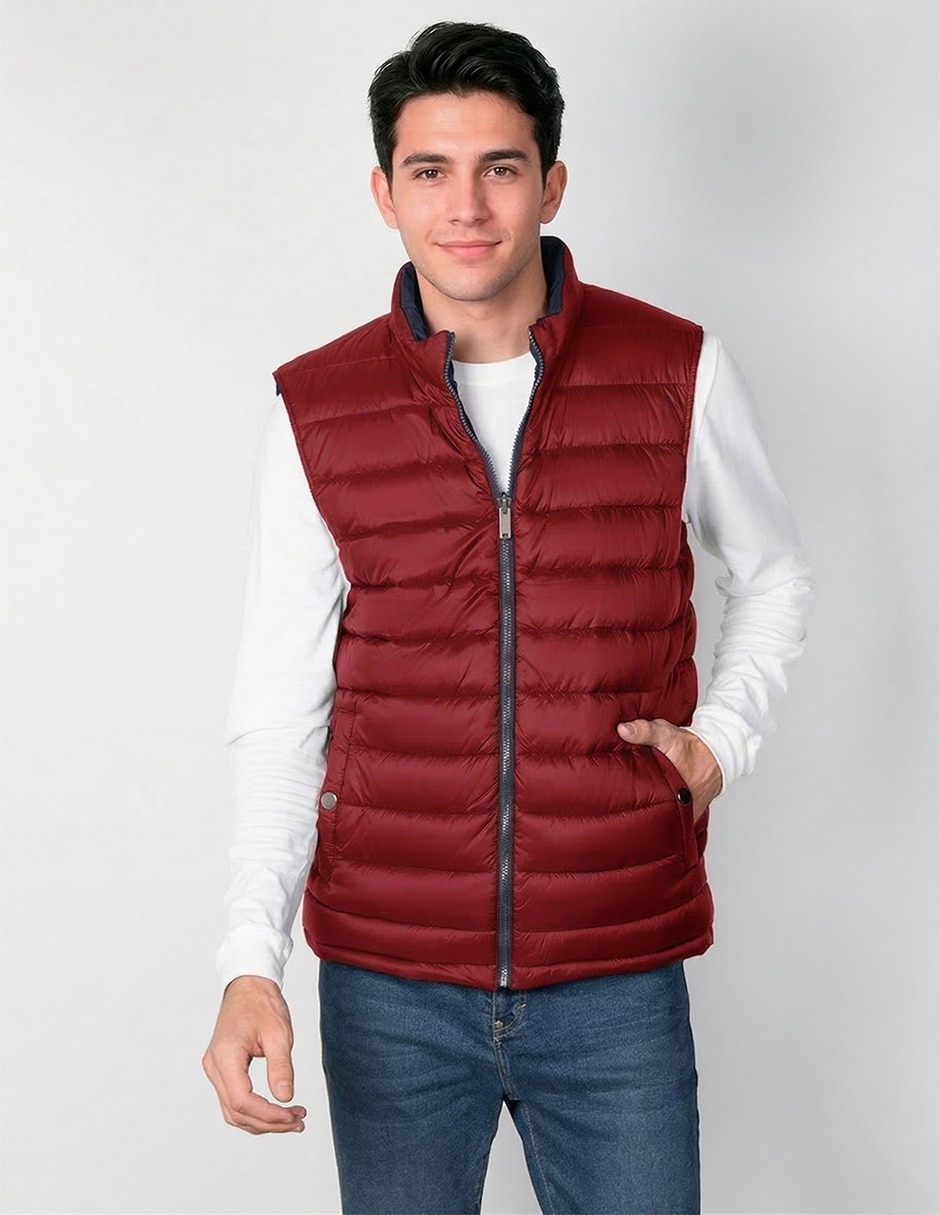 Chaleco aéropostale no poliéster reversible para hombre