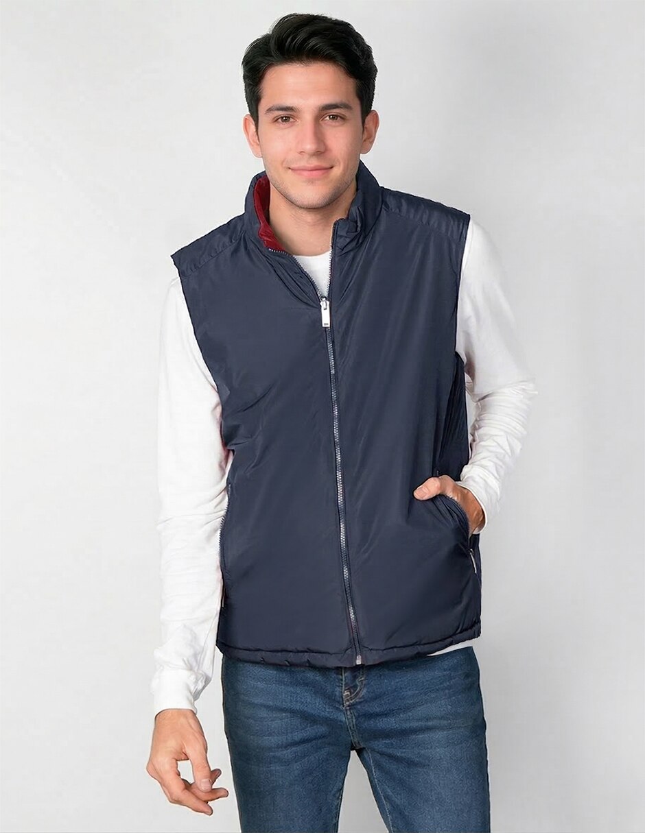 Chaleco aéropostale no poliéster reversible para hombre