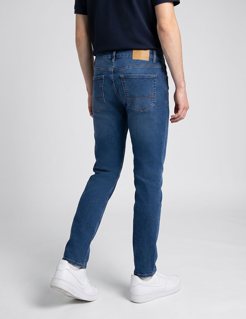 Jeans straight Aero lavado stone wash para hombre
