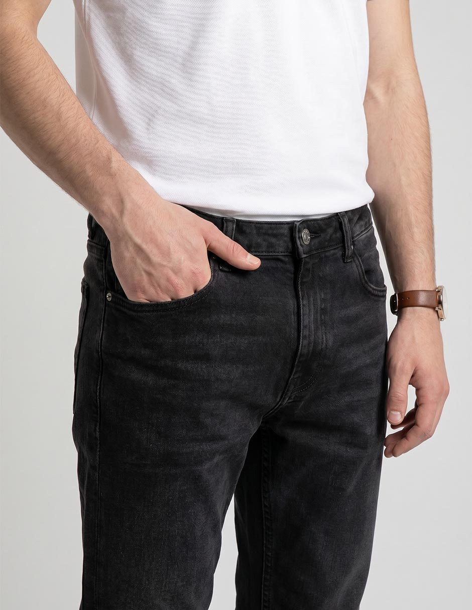 Jeans slim Aero lavado obscuro para hombre