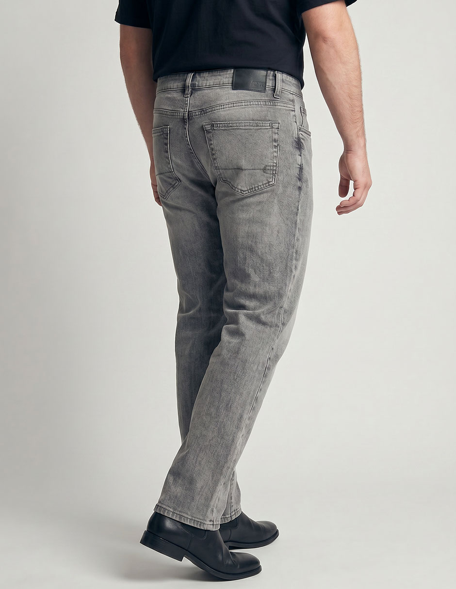 Jeans straight Aero lavado acid wash para hombre