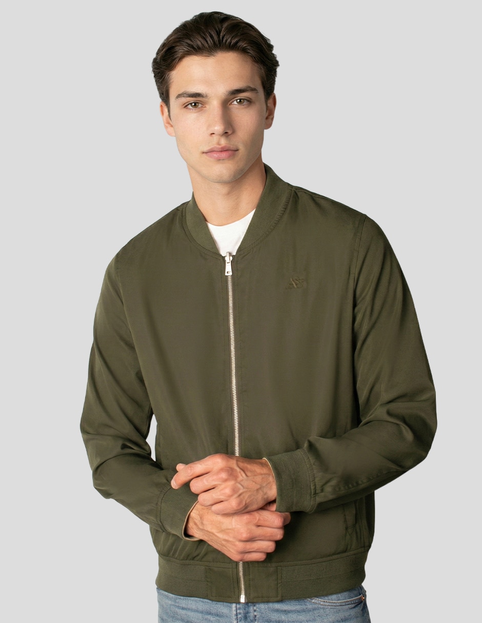 Chamarra bomber Aéropostale reversible para hombre
