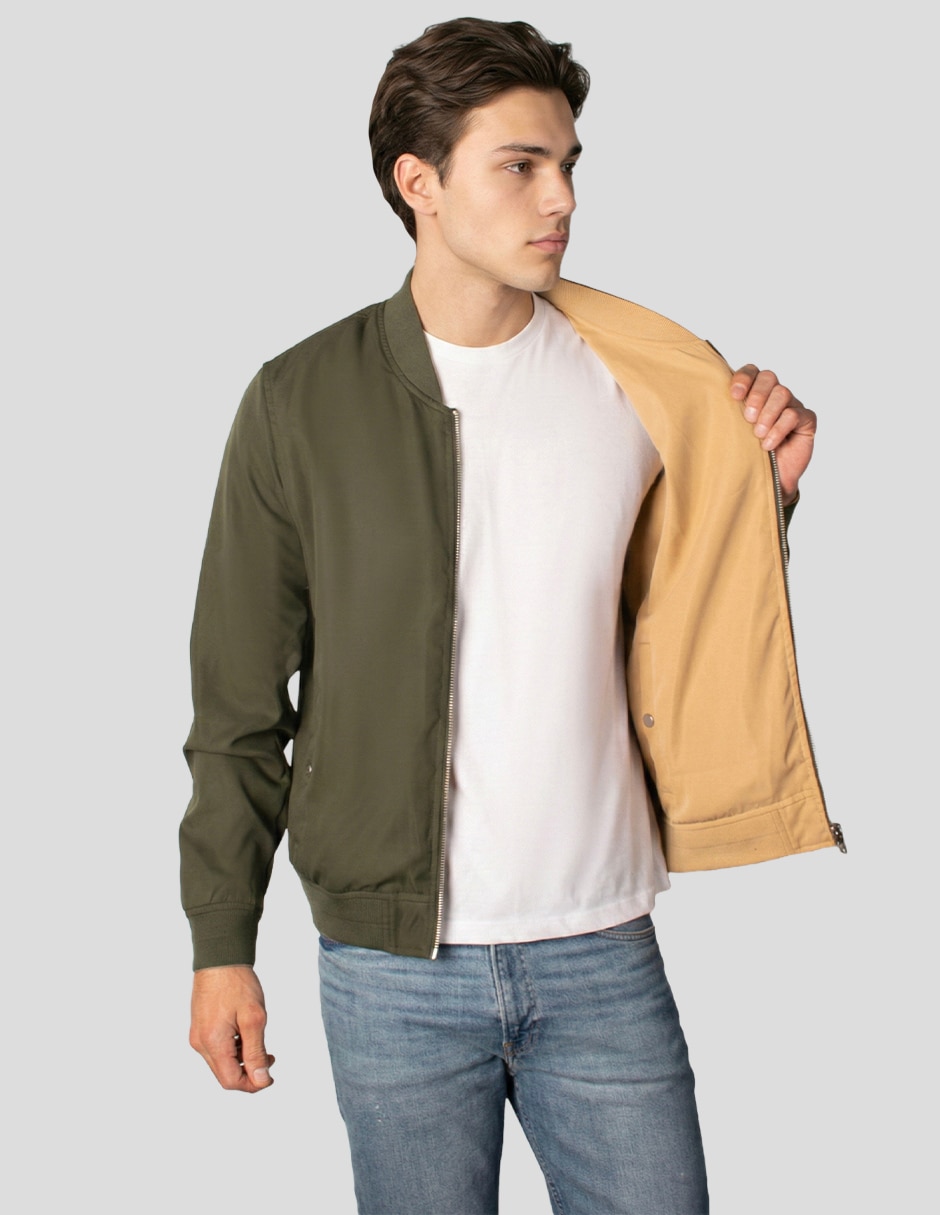 Chamarra bomber Aéropostale reversible para hombre