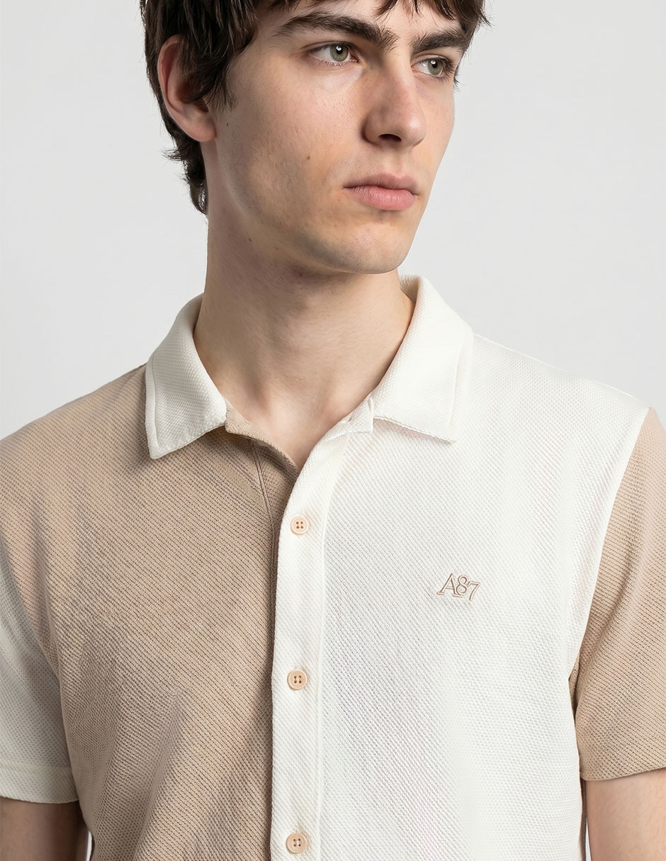 Camisa casual manga corta para hombre 3