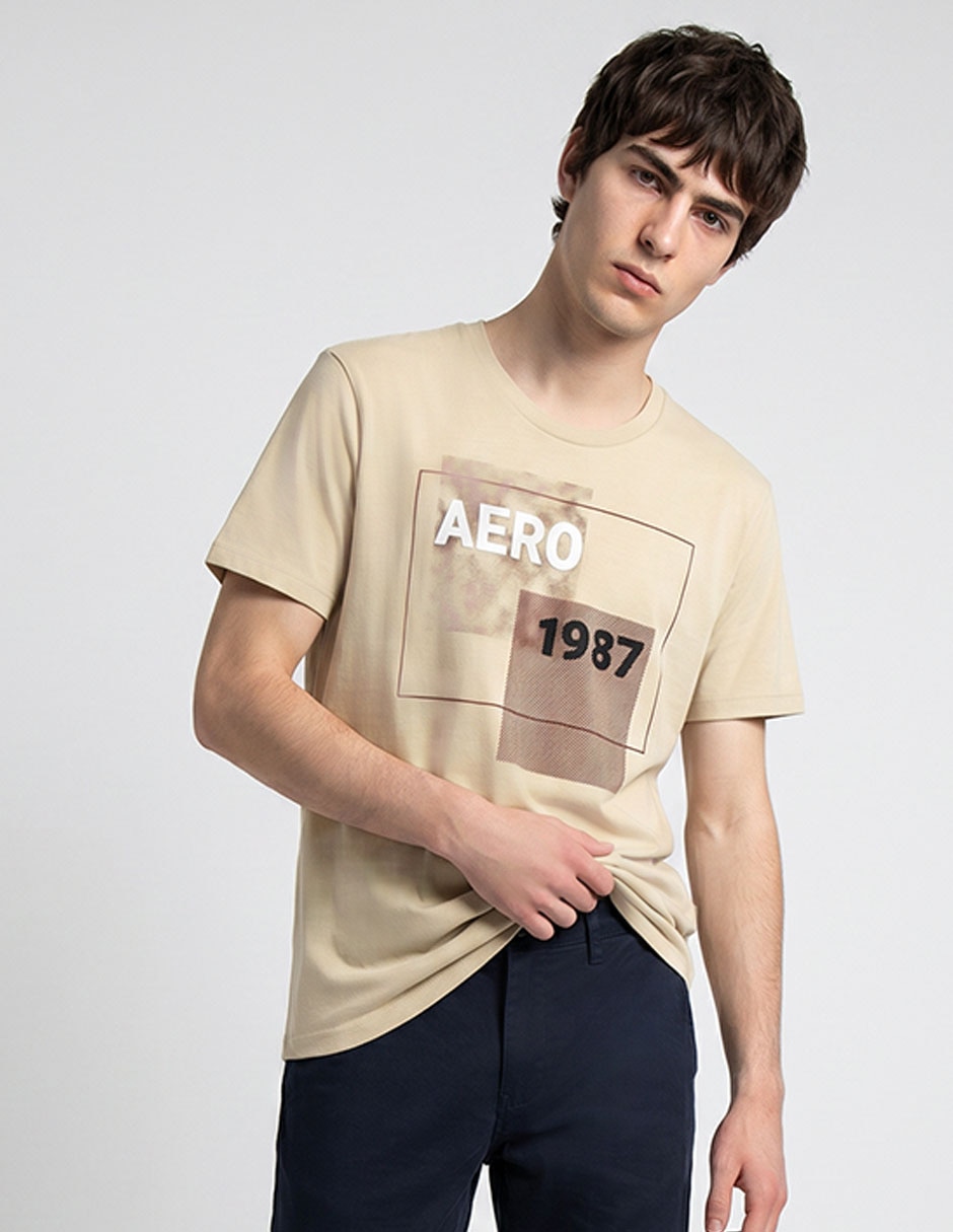 Playera cuello redondo para hombre