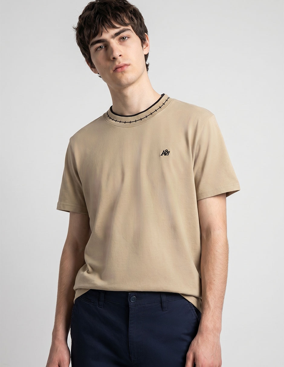Playera cuello redondo para hombre