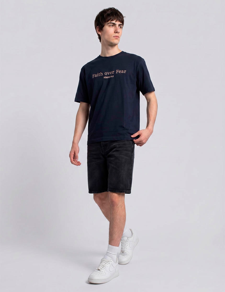 Playera aéropostale cuello redondo para hombre