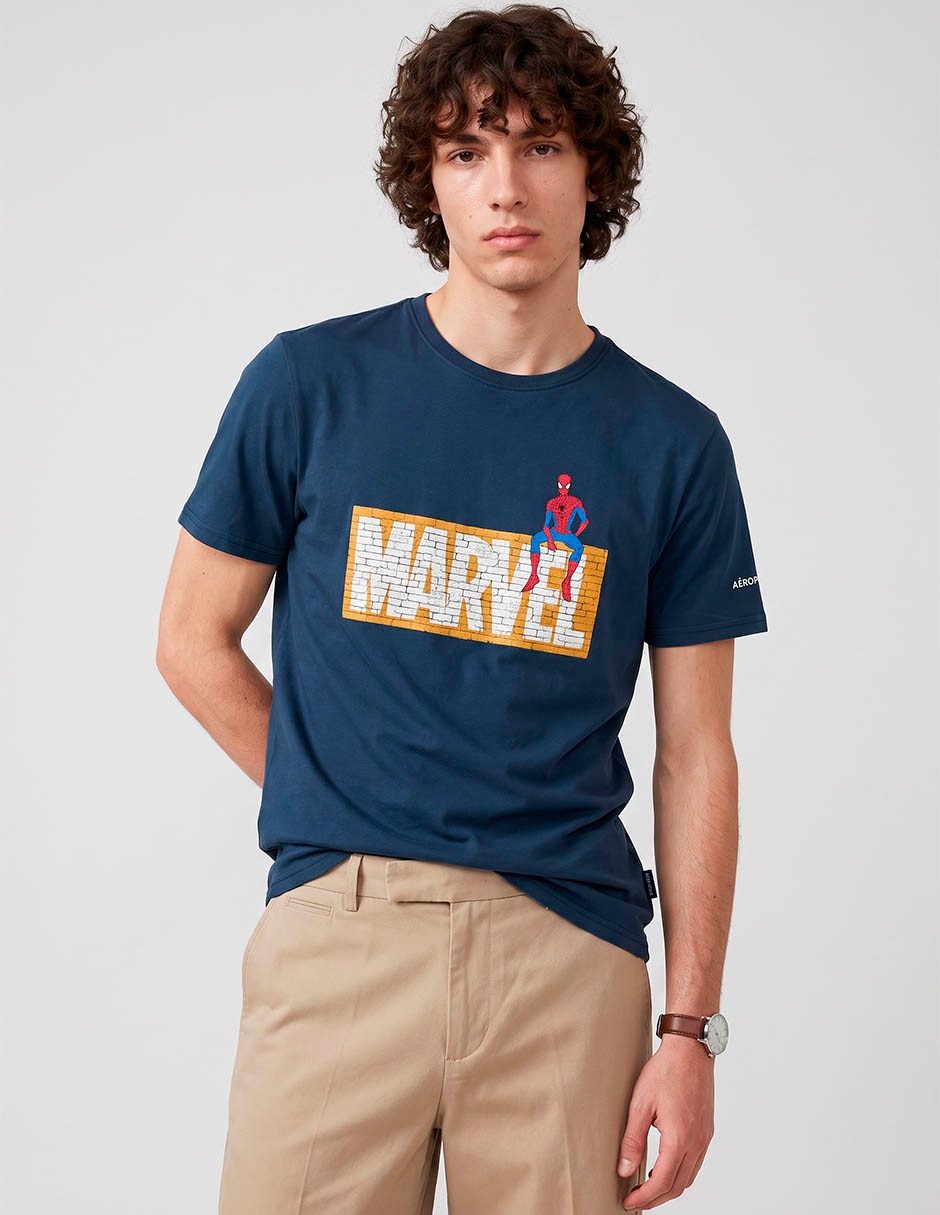 Playera Marvel cuello redondo para hombre Playera Marvel cuello redondo para hombre