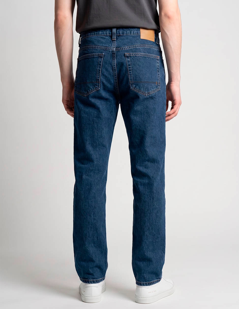 Jeans straight aéropostale lavado stone wash para hombre 2