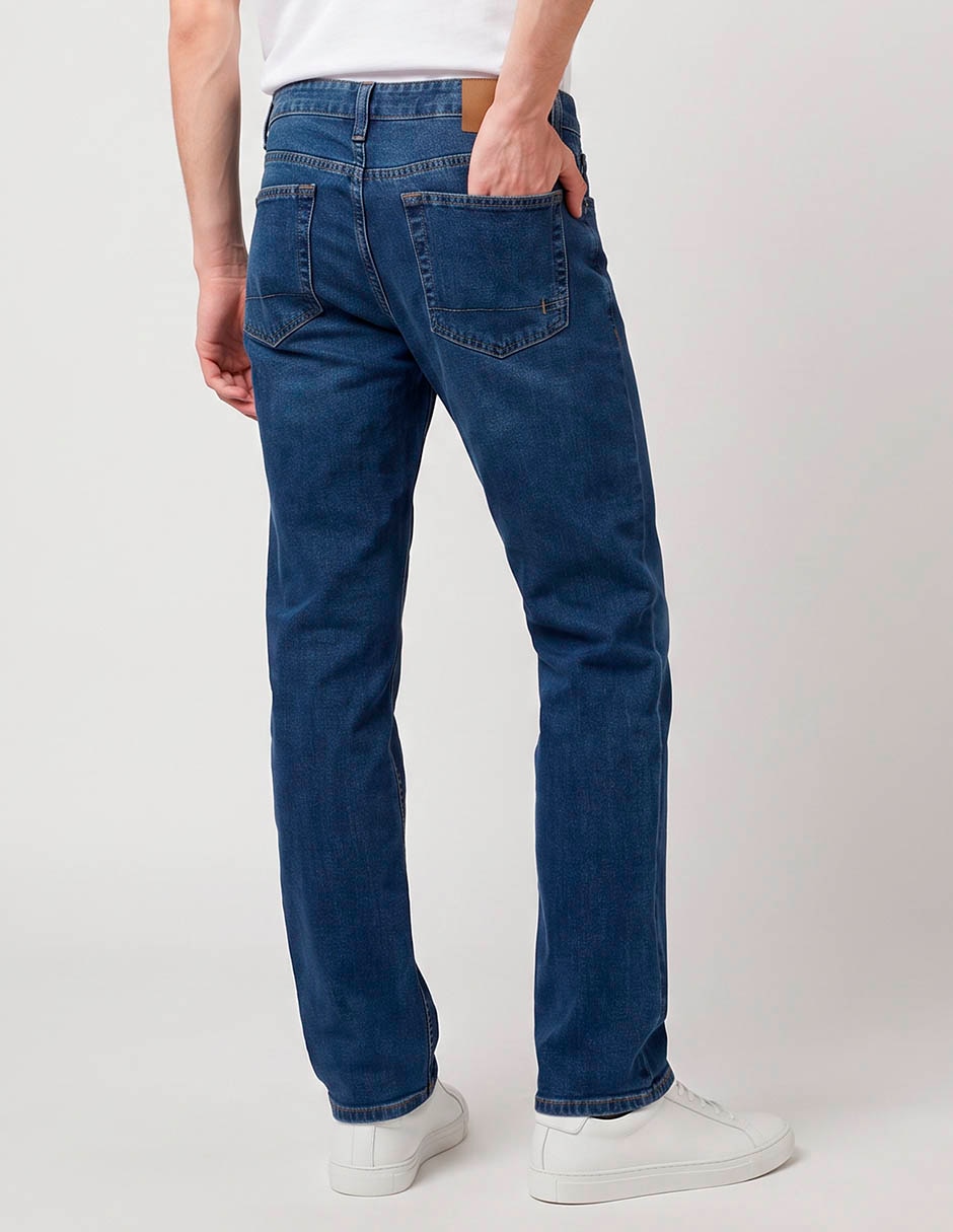 Jeans straight aéropostale lavado medio para hombre 2