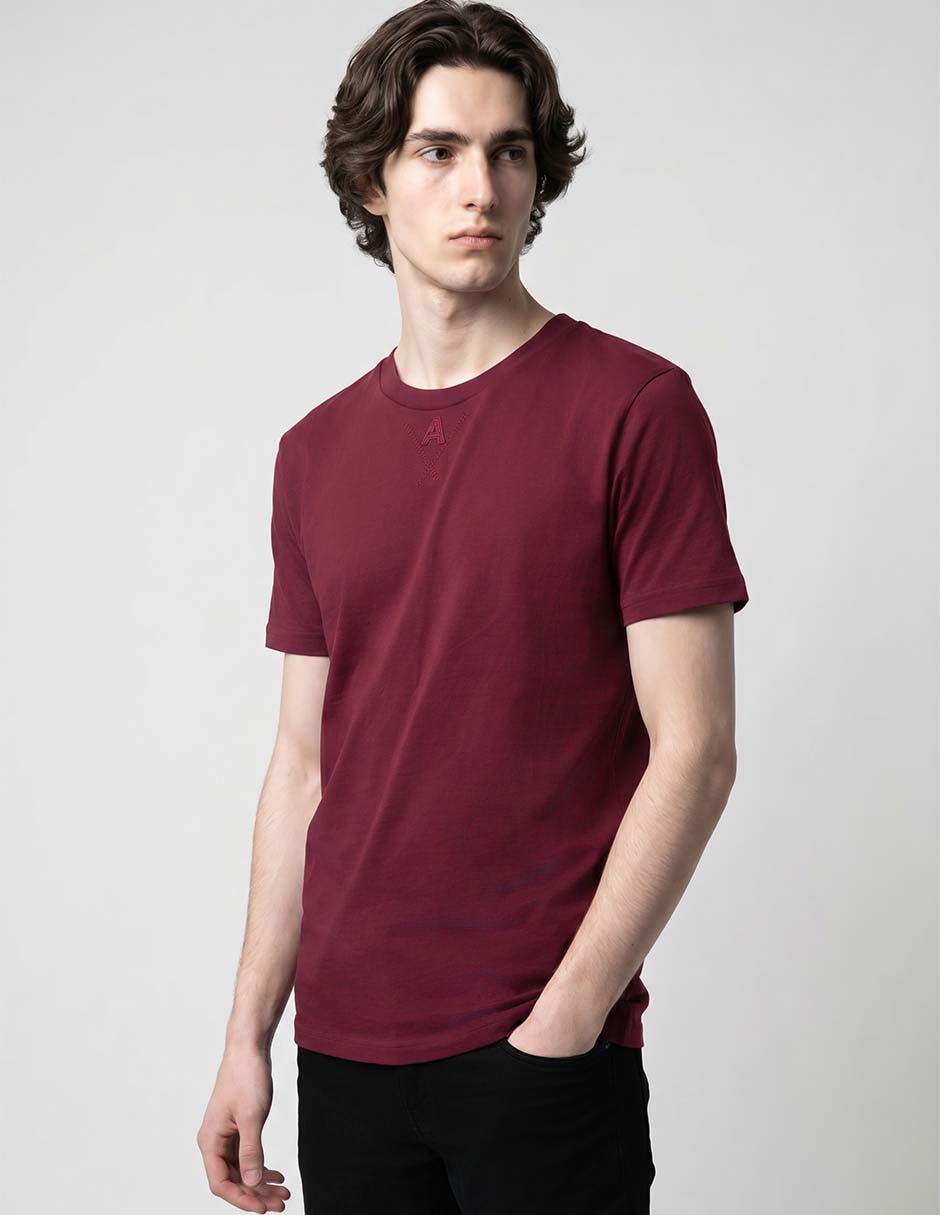 Playera cuello redondo para hombre 1