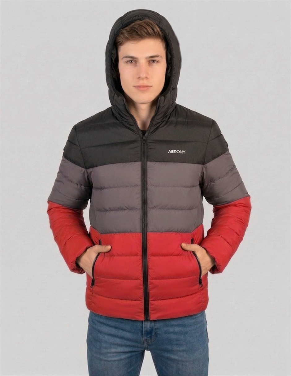 CHAMARRA AERO 8972BTS25, G, ROJO