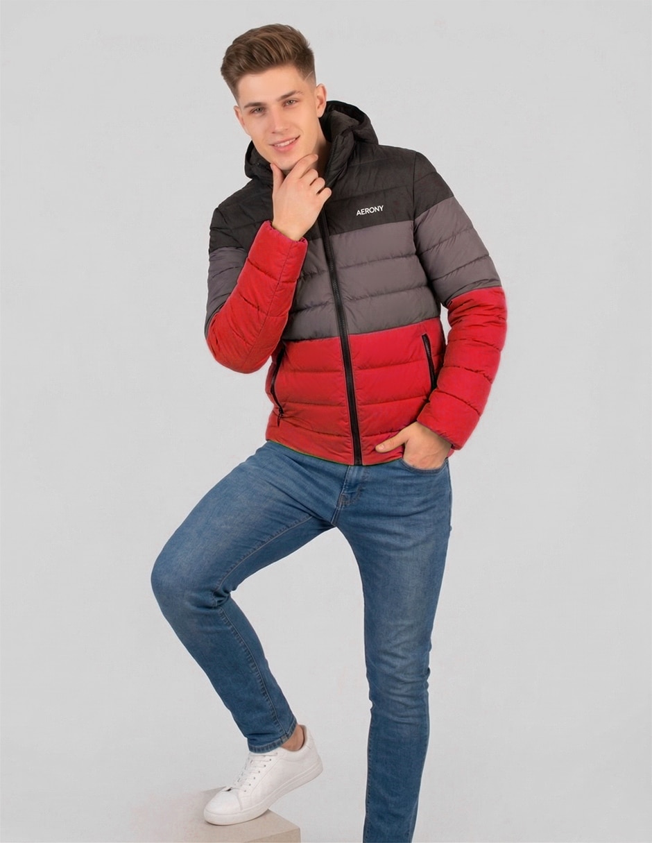 CHAMARRA AERO 8972BTS25, G, ROJO
