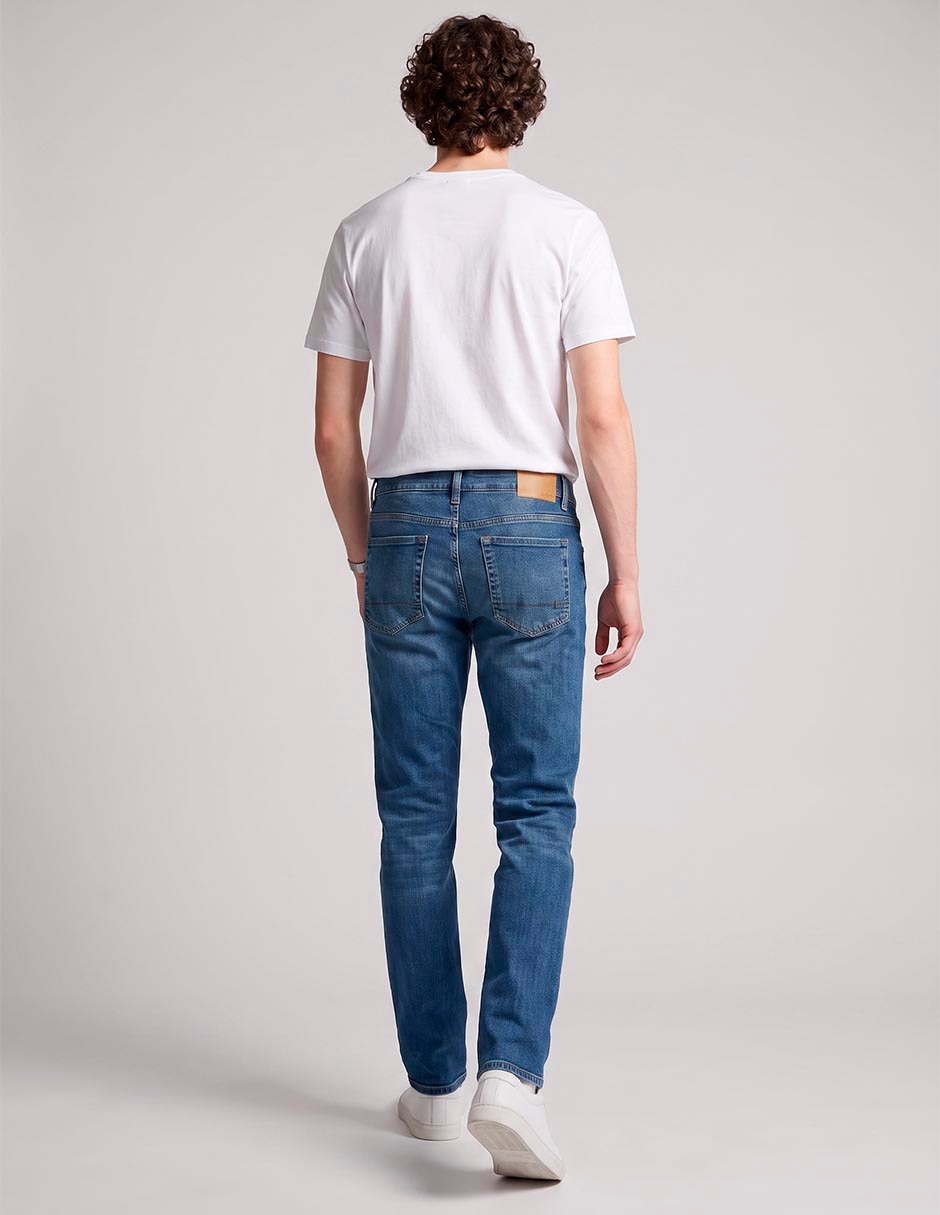Jeans slim lavado medio para hombre 3