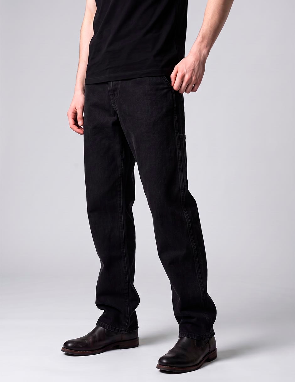 Jeans straight lavado obscuro para hombre 2