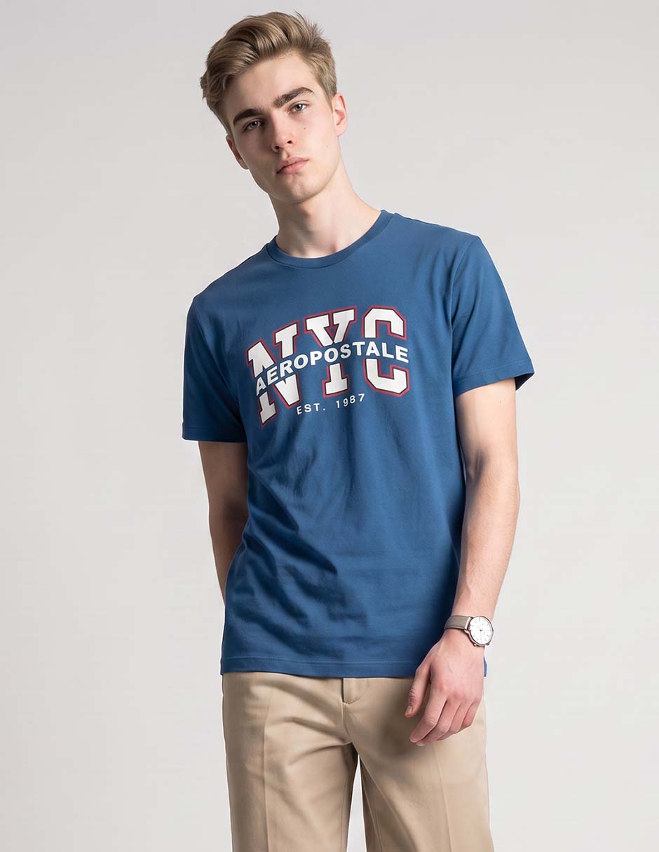 Playera cuello redondo para hombre