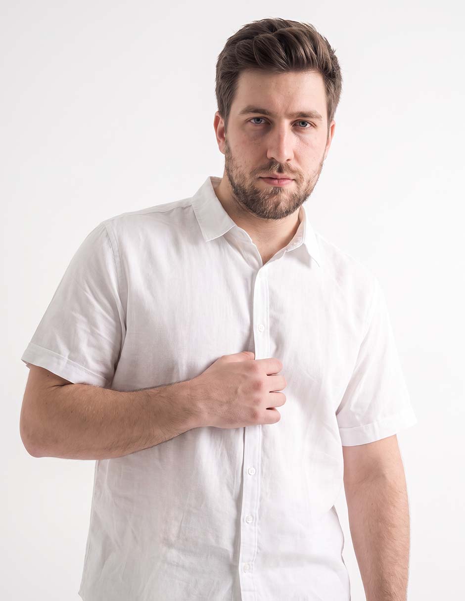 Camisa casual manga corta para hombre 3