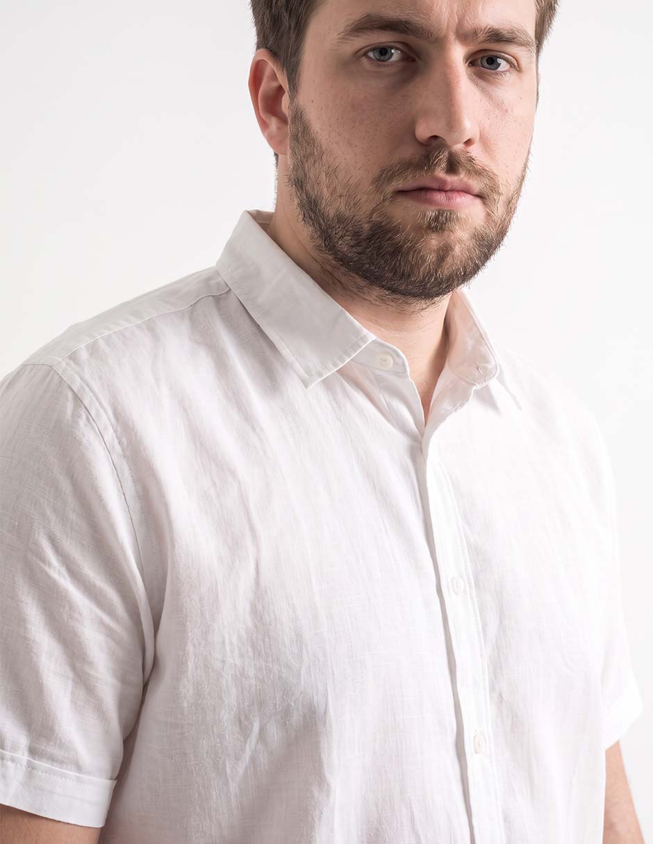 Camisa casual manga corta para hombre 4