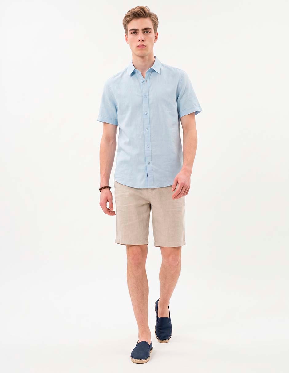 Camisa casual manga corta para hombre Camisa casual manga corta para hombre