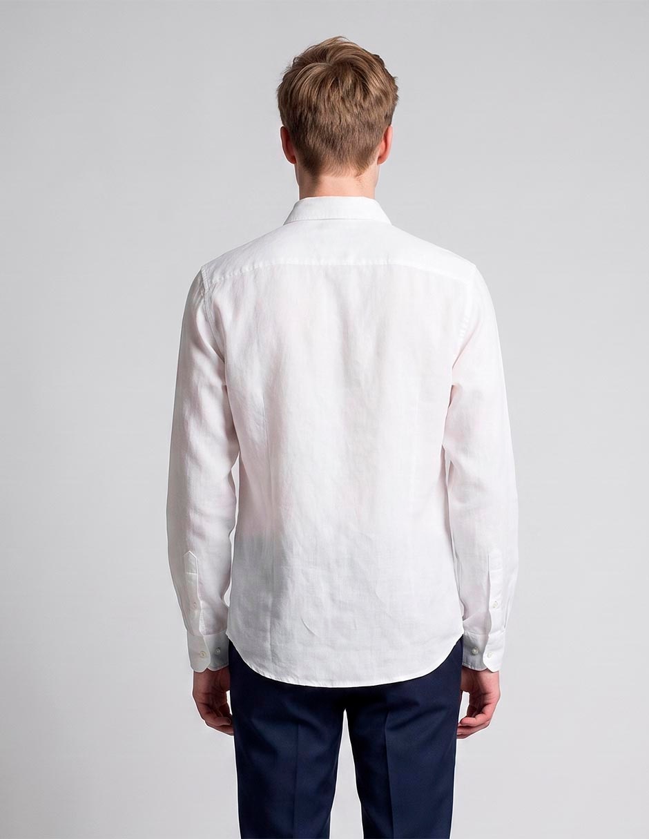 Camisa casual manga larga para hombre 5