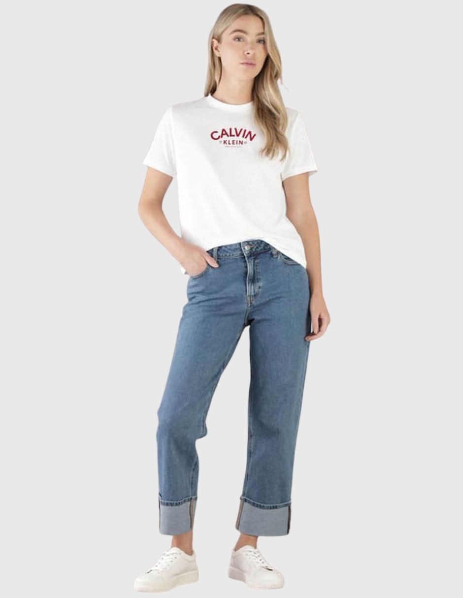Playera manga corta cuello redondo mujer 3