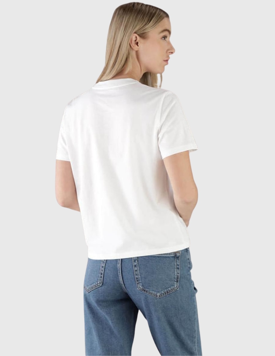 Playera manga corta cuello redondo mujer 4
