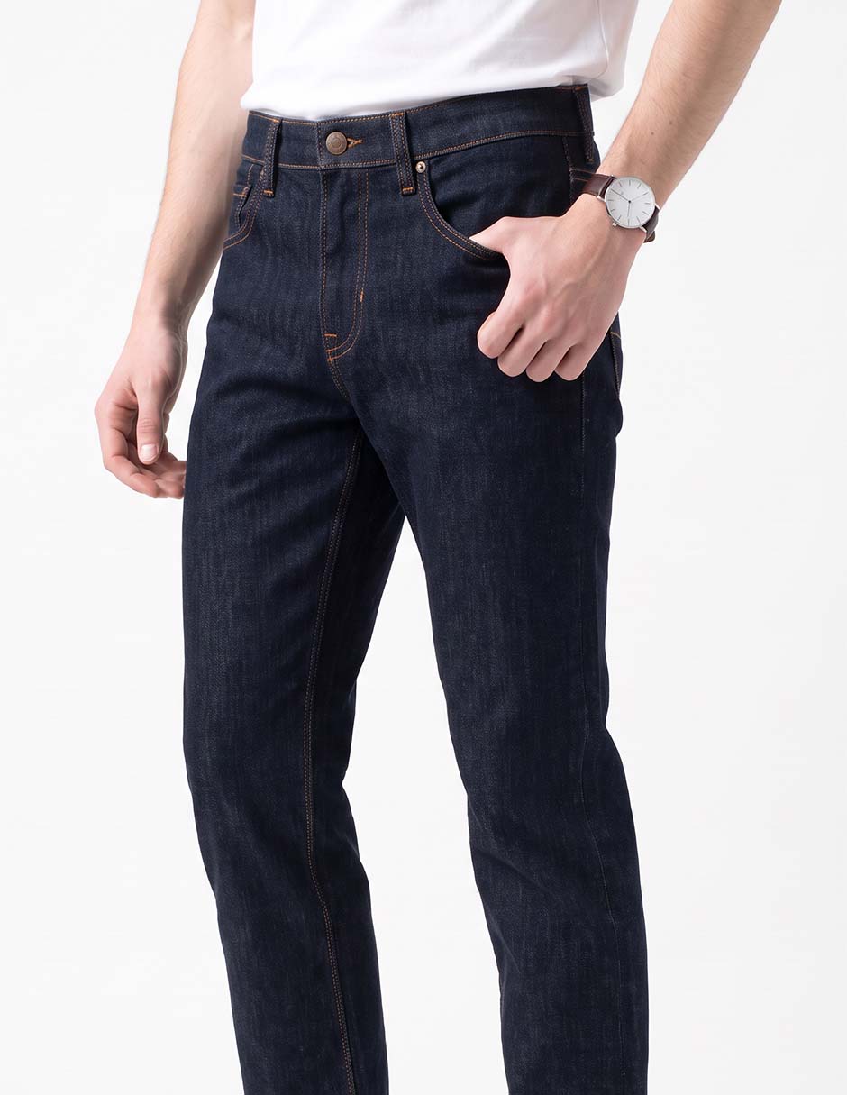 Jeans straight lavado rinse para hombre 2