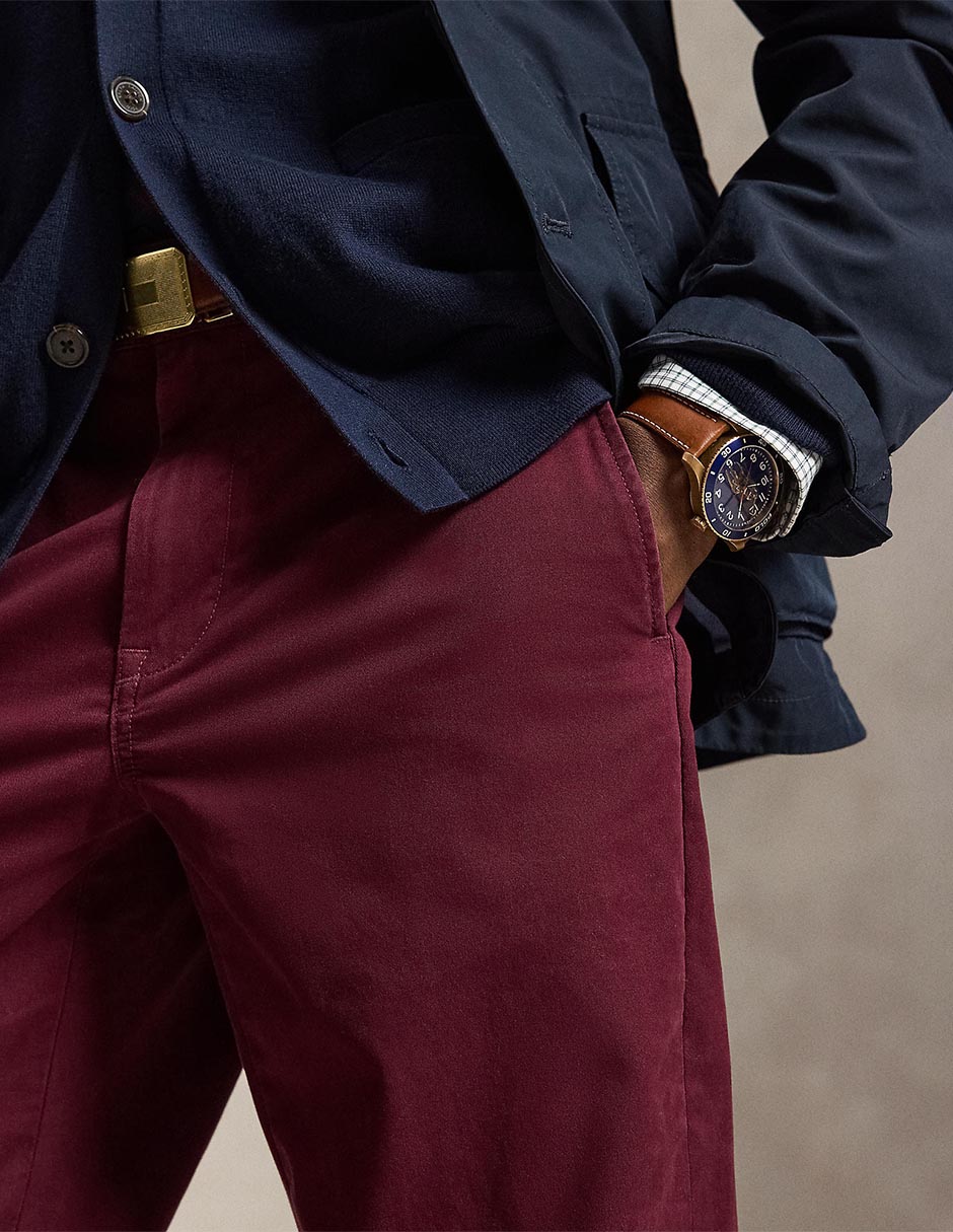 Pantalón chino recto para hombre 4