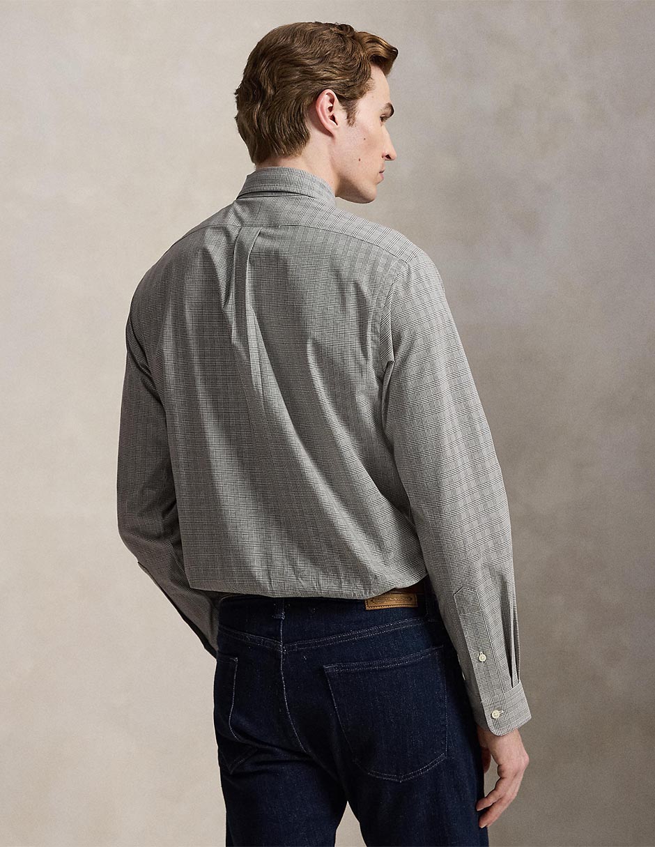 Camisa casual de algodón manga larga para hombre 7