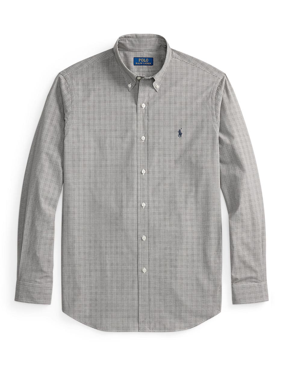 Camisa casual de algodón manga larga para hombre 8