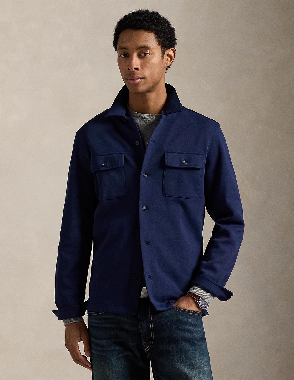 Sobrecamisa casual manga larga para hombre 2