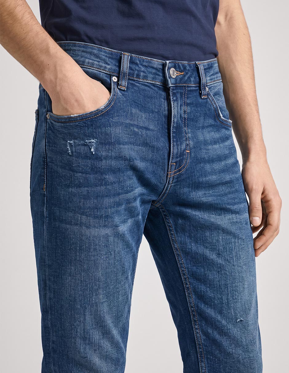 Jeans recto aeropostale lavado medio para hombre 2