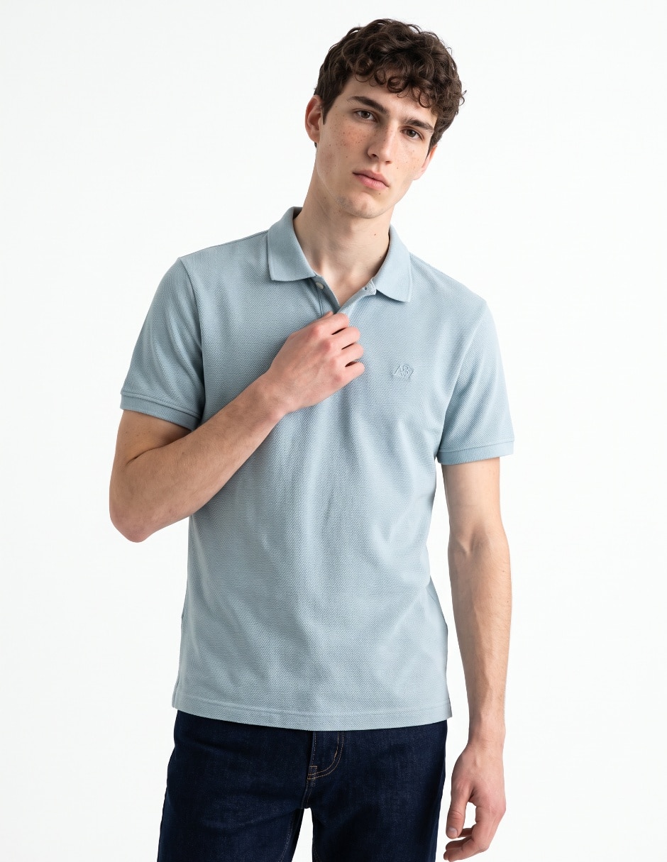 Playera tipo polo cuello polo para hombre