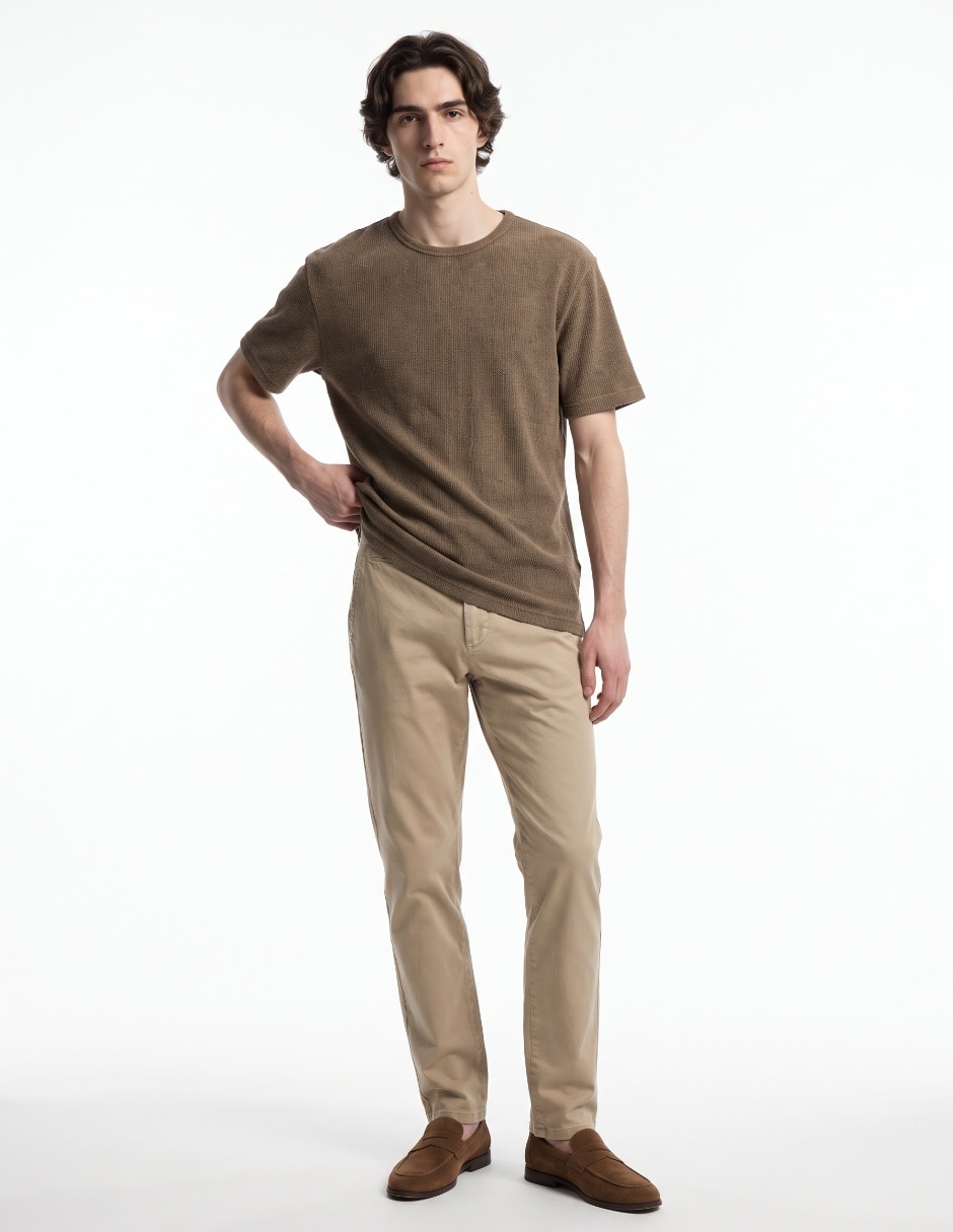 Playera cuello redondo para hombre