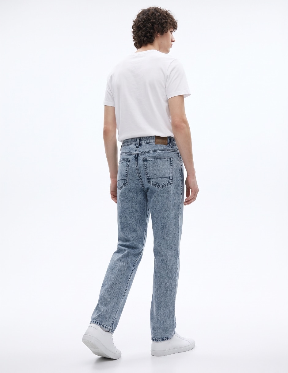 Jeans baggy lavado acid wash para hombre 2