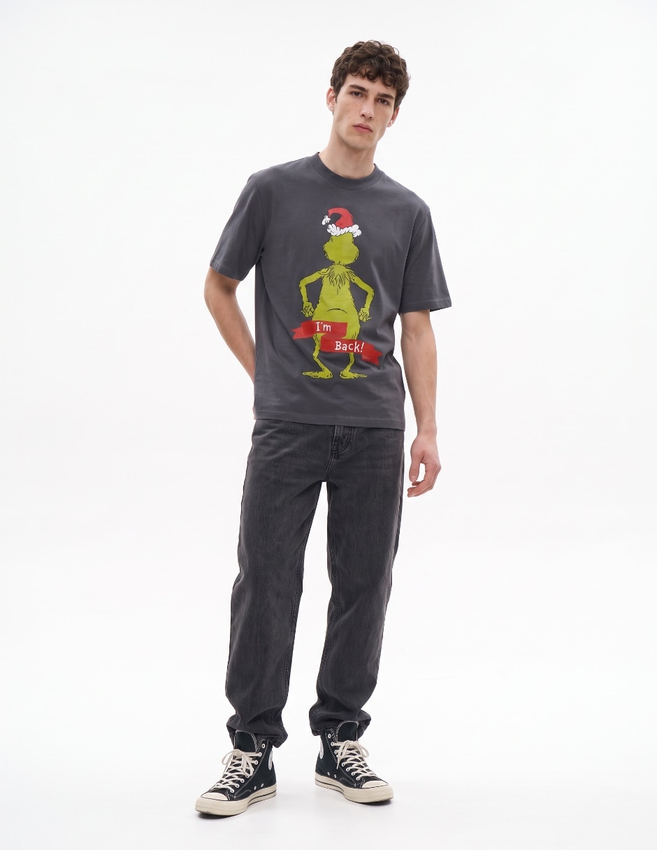 Playera Grinch cuello redondo para hombre 3