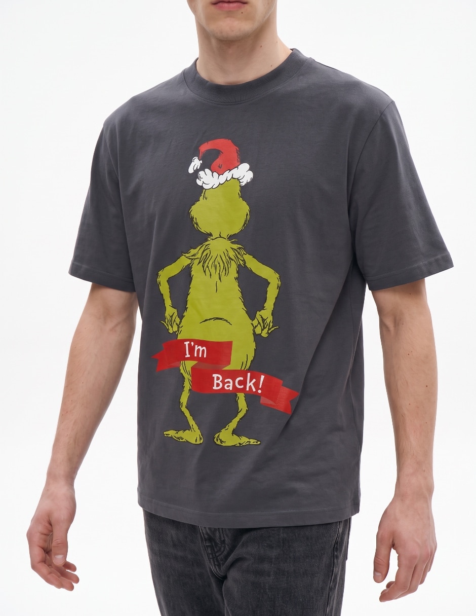 Playera Grinch cuello redondo para hombre 4