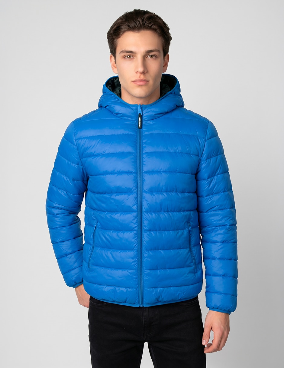 Chamarra capitonada aero reversible para hombre
