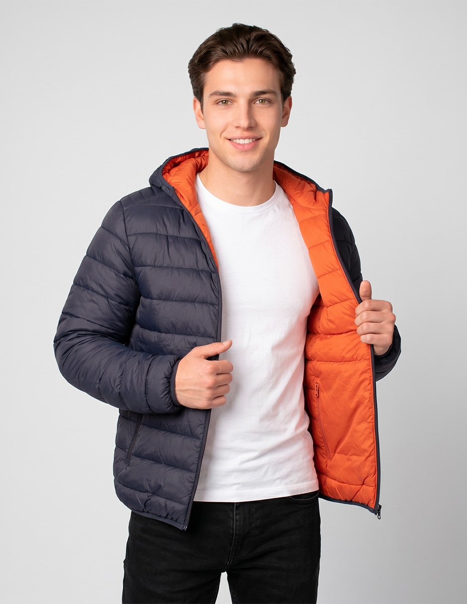 Chamarra capitonada aero reversible para hombre 3