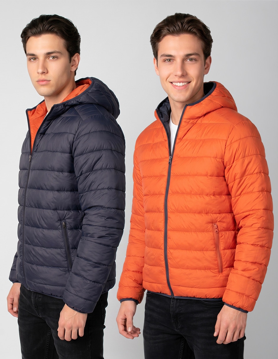 Chamarra capitonada aero reversible para hombre 7